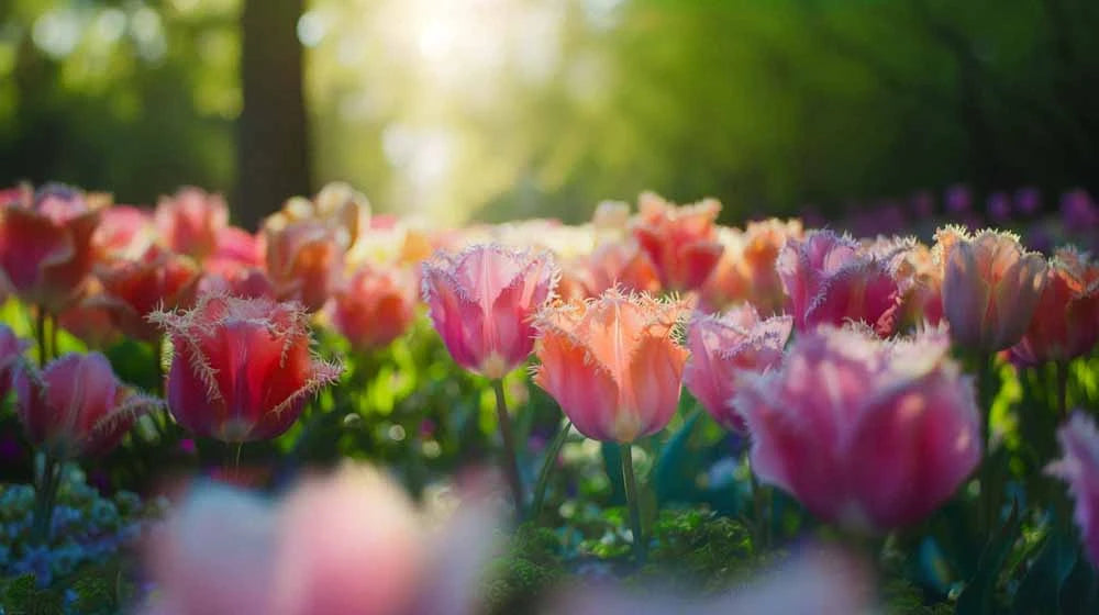 Gefranste Tulpen - Biosamenmix
