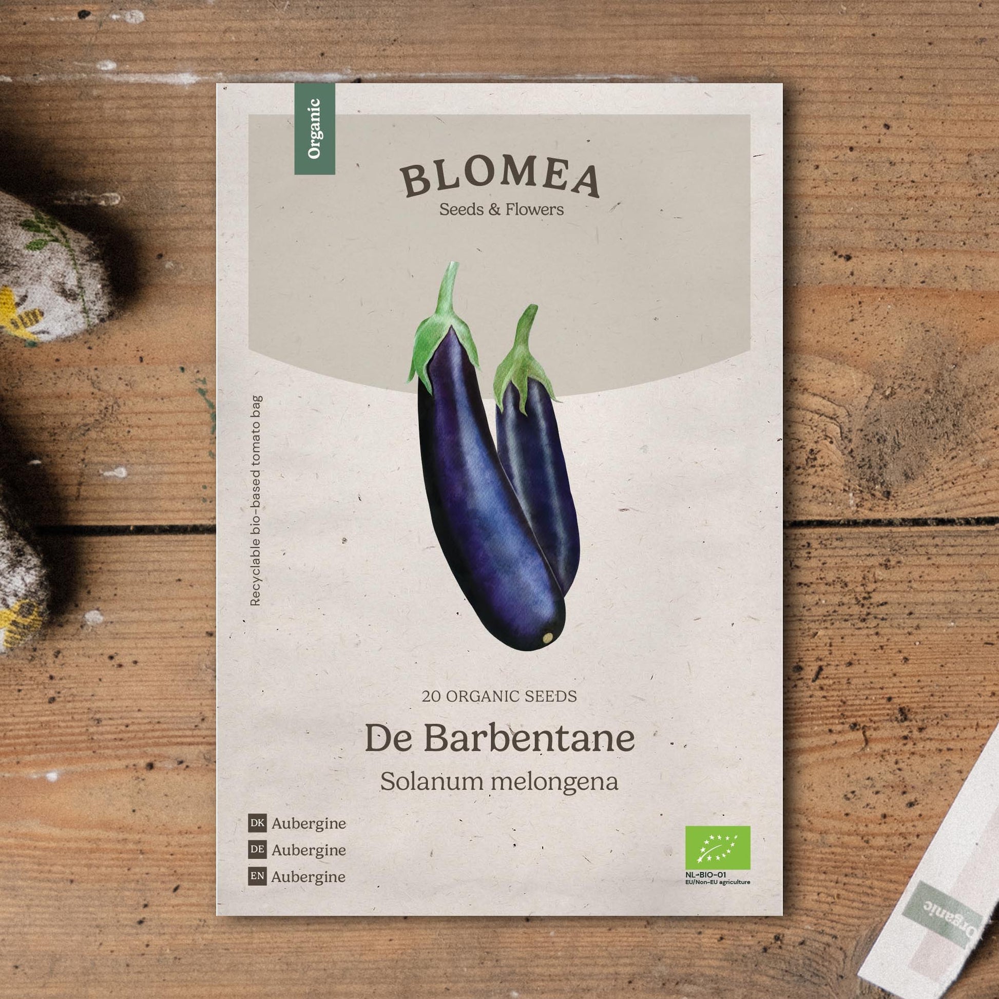 Aubergine frø 'De Barbentane' - 20 Økologiske Frø