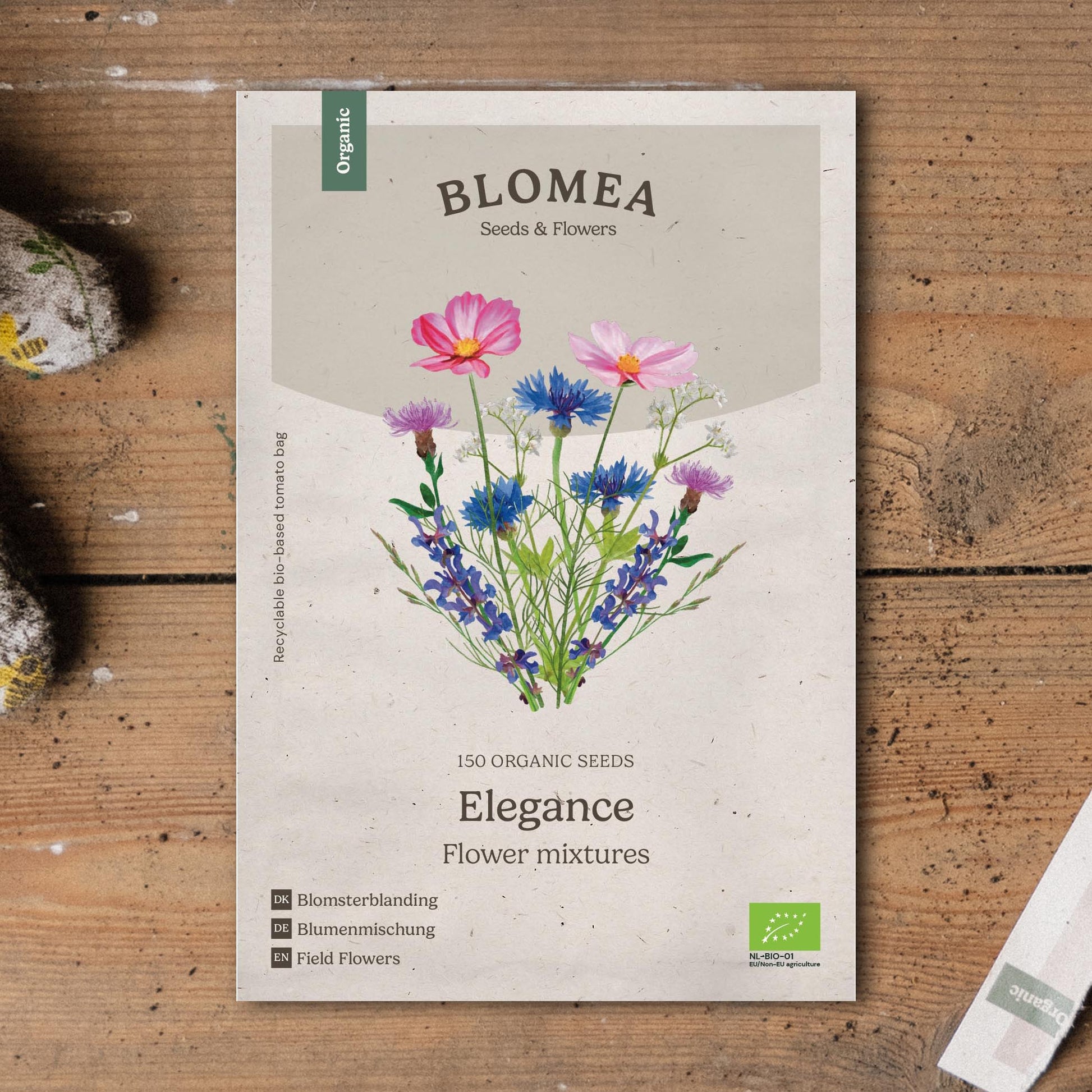 Blomsterblanding frø 'Elegance' - 150 Økologiske Frø
