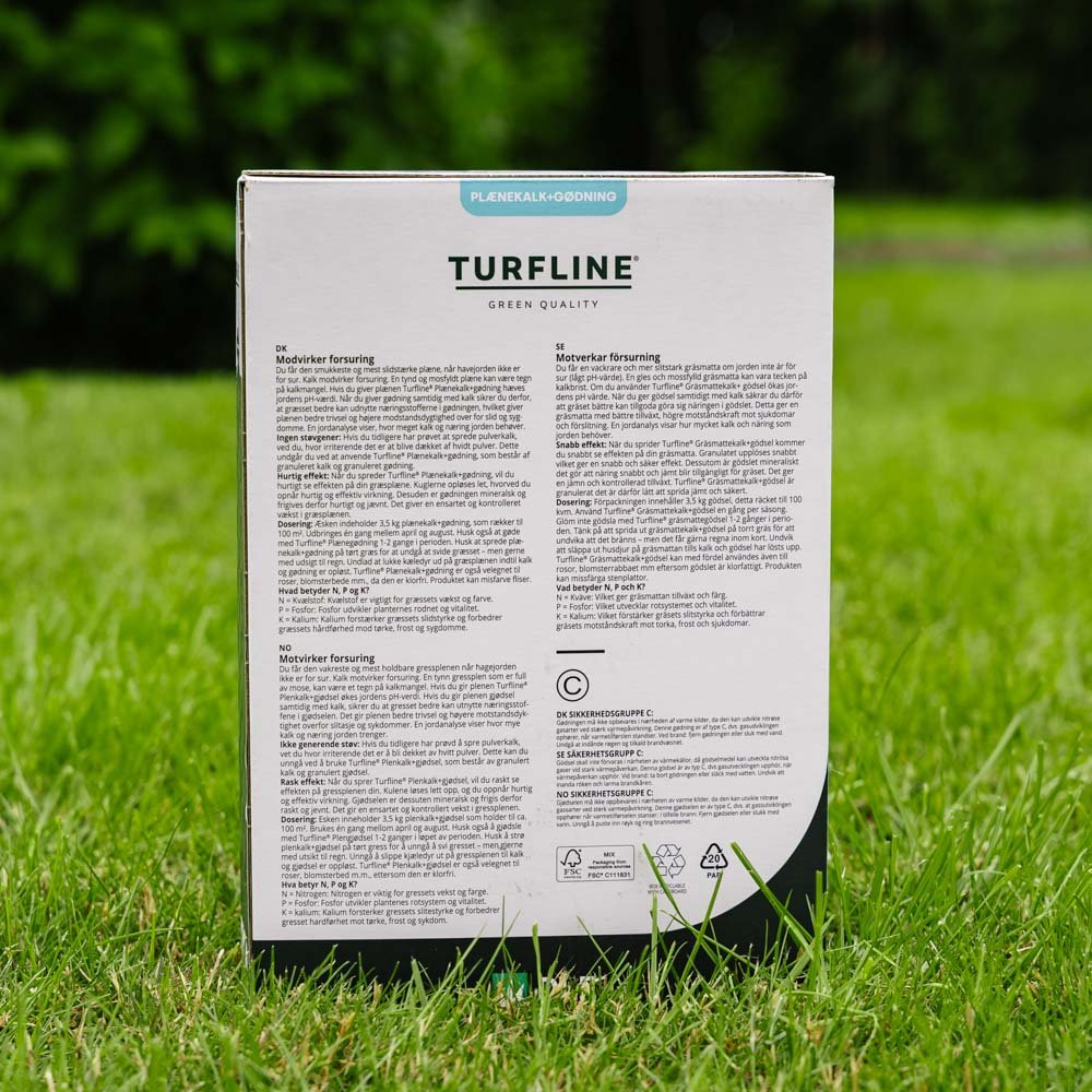 Turfline Plænekalk + gødning 11‒2‒4 ‒ 3,5 kg