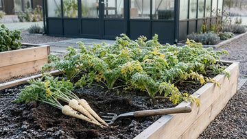 Pastinaken ernten