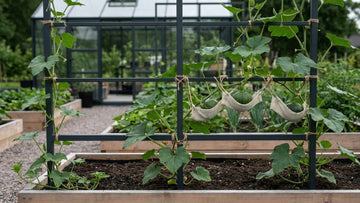 Zucchini hochbinden - Blomea.de
