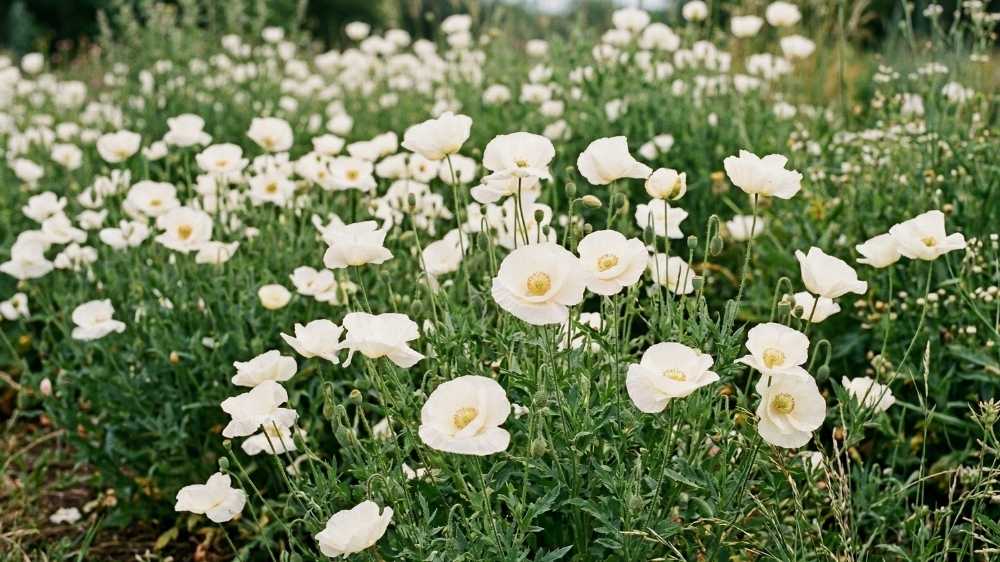 Weißer mohn - Blomea.de