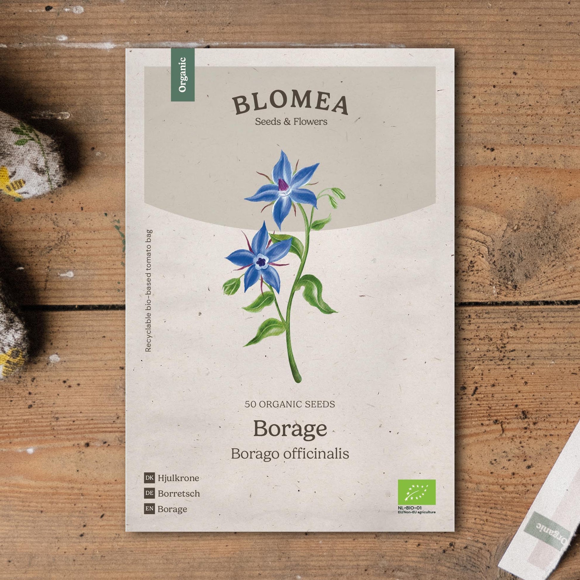 Blå hjulkrone frø - 50 Økologiske Frø