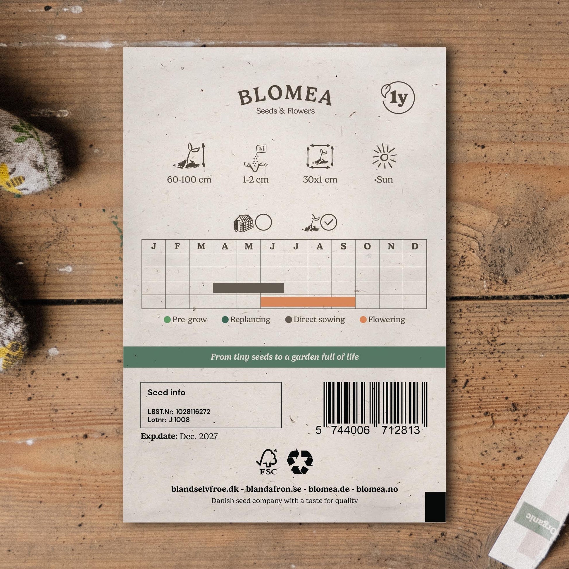 Blumenmischung 'Bloom mix' - 125 Biosamen