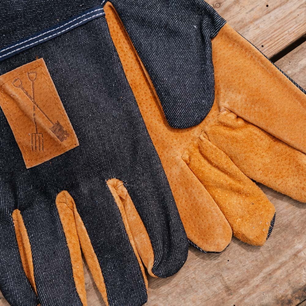 handschuhe einheitsgröße Denim-Gartenhandschuhe – robuster Stil für die Gartenarbeit