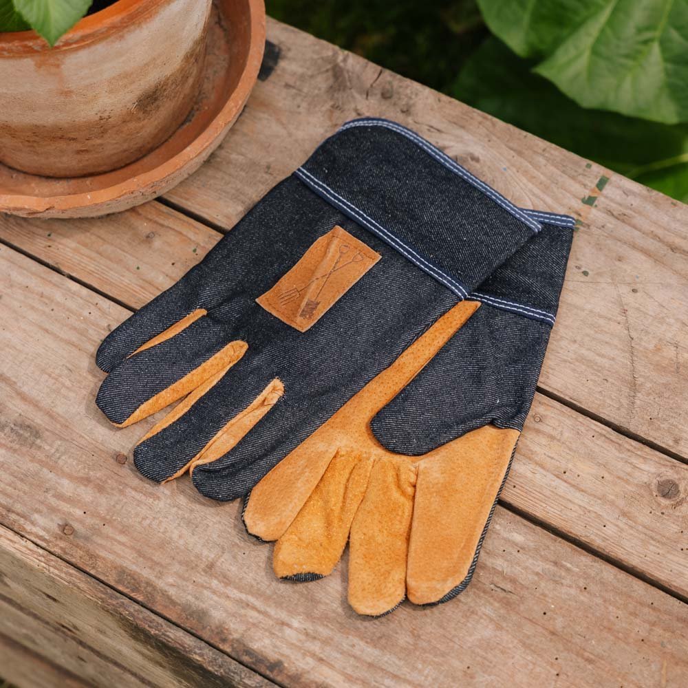 pflanzen handschuh Denim-Gartenhandschuhe – robuster Stil für die Gartenarbeit