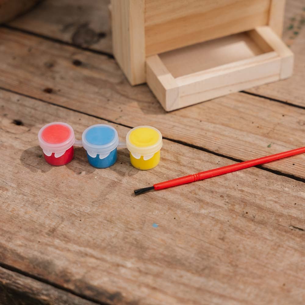 Do it yourself Vogelbad mit Farbe