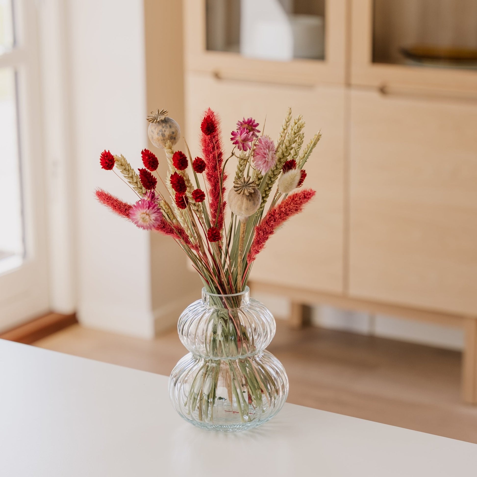 Ewiger Blumenstrauß, Rosa, H: 35 cm
