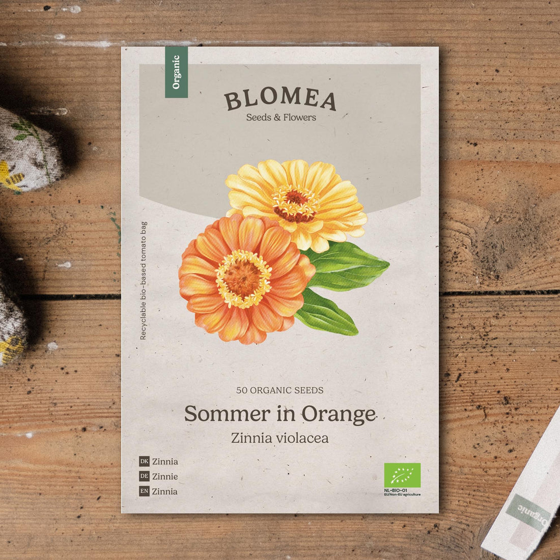Zinniensamen 'Sommer in Orange' - 50 Biosamen
