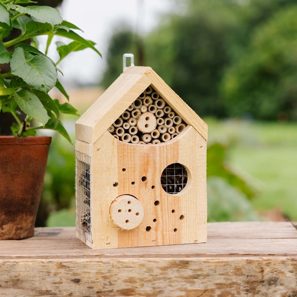 Insektenhotel, Natur, L: 15 cm B: 18 cm H: 28 cm