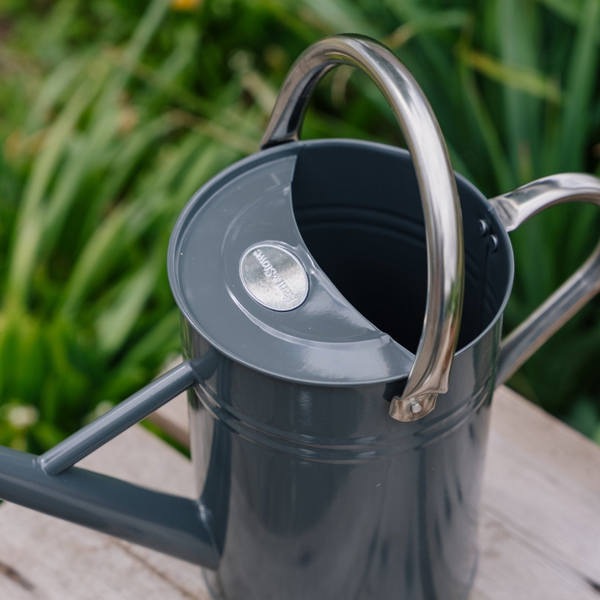 Metallgießkanne, 4,5 L, kühles Grau