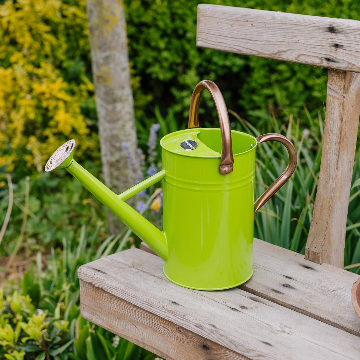 Metallgießkanne, 4,5 l, frisches Grün – ergonomisch