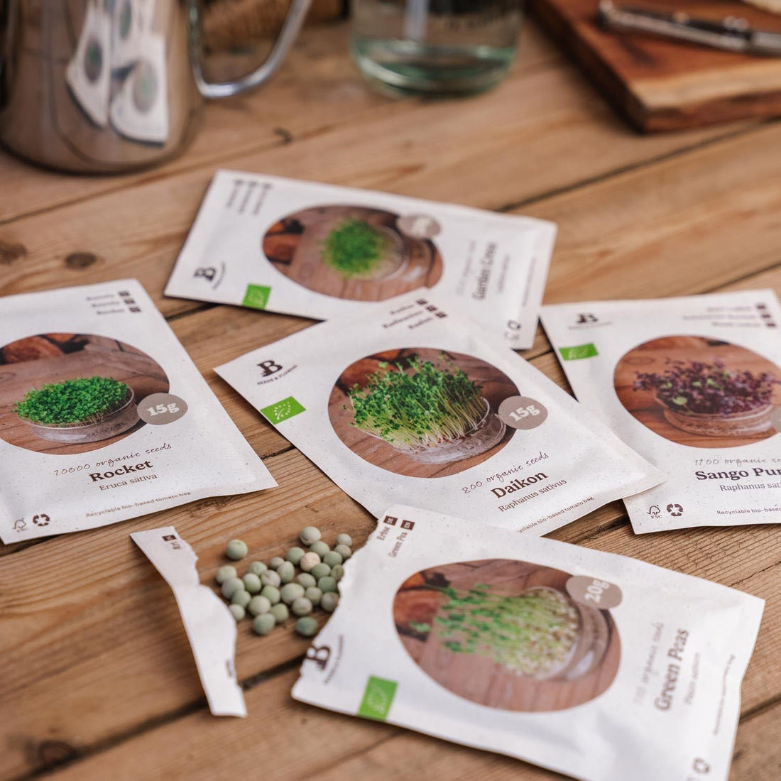Microgreenbox - 5 Tüten Biosamen