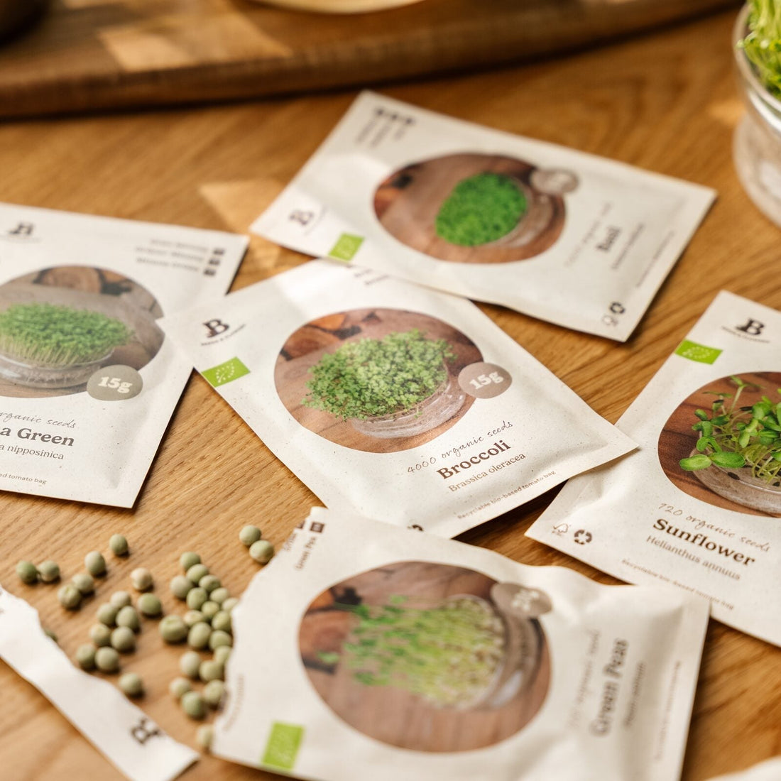 Microgreenbox - 5 Tüten Biosamen