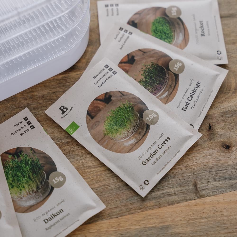 Microgreenbox mit Keimturm