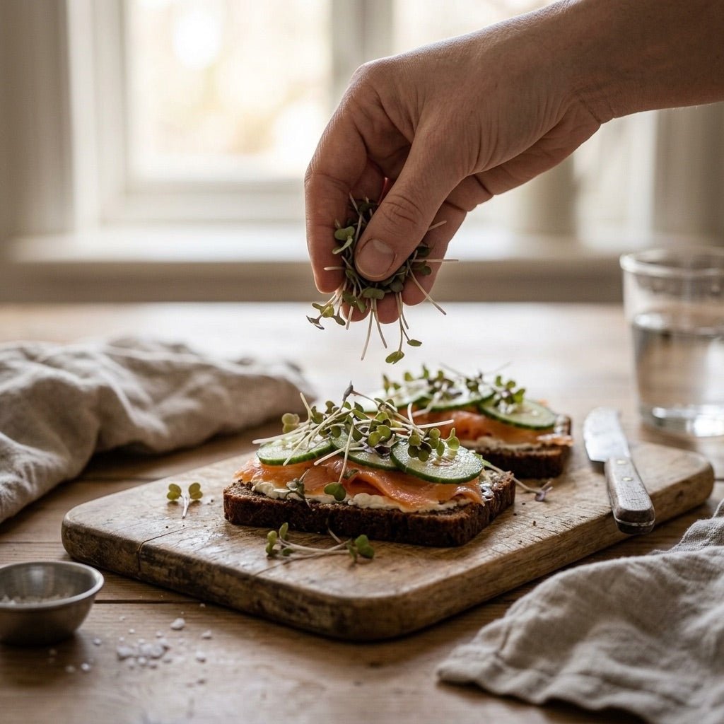Microgreens Samen 'Rote Mizuna' - 9300 Biosamen