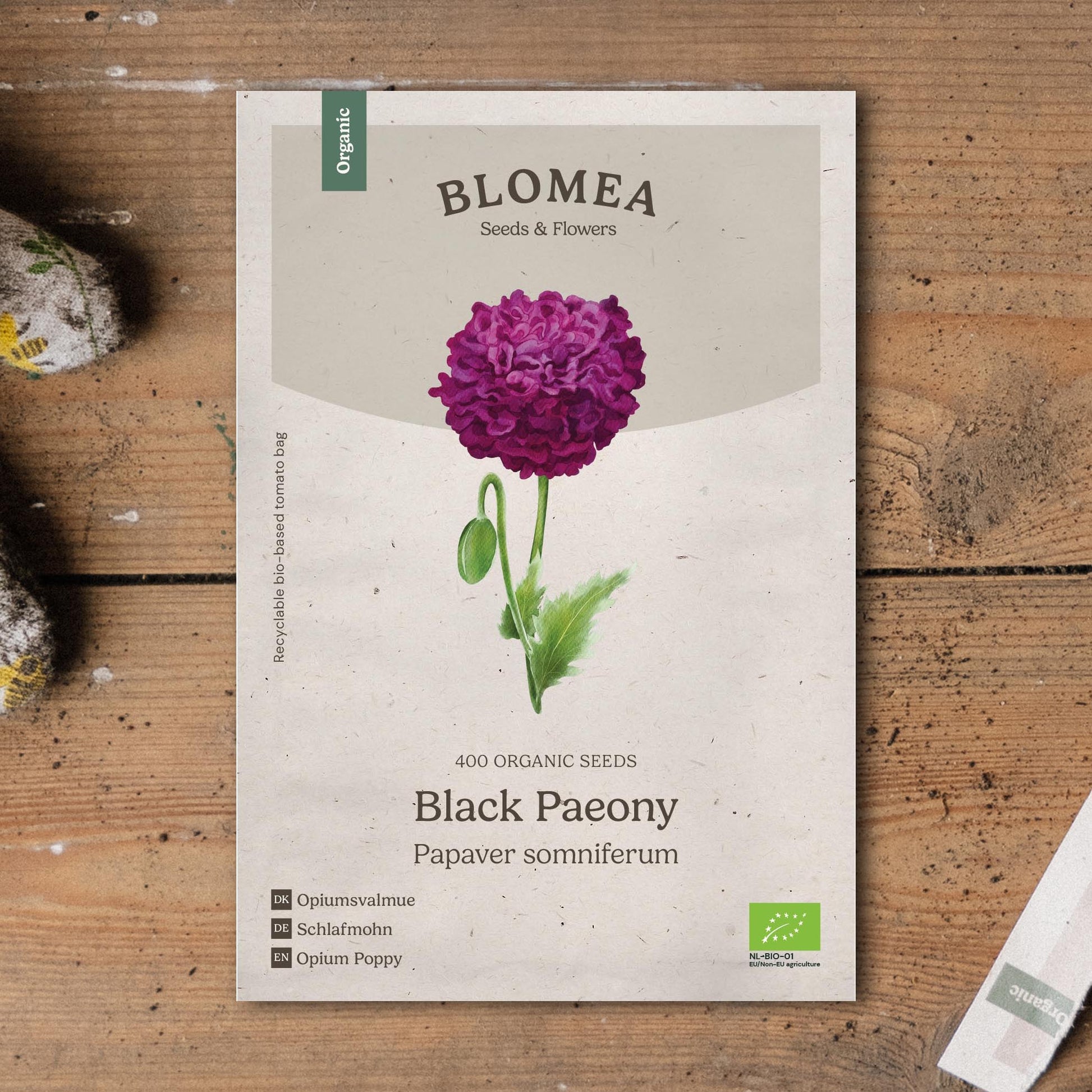 Mohnsamen 'Black Paeony' - 400 Biosamen