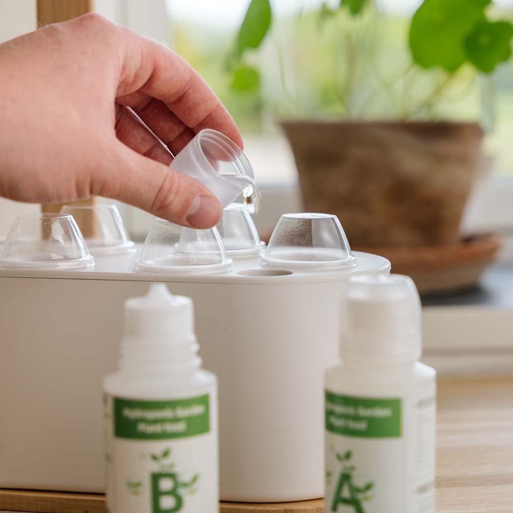 Pflanzennahrung A+B (2x100 ml) für Indoor Küchengärten