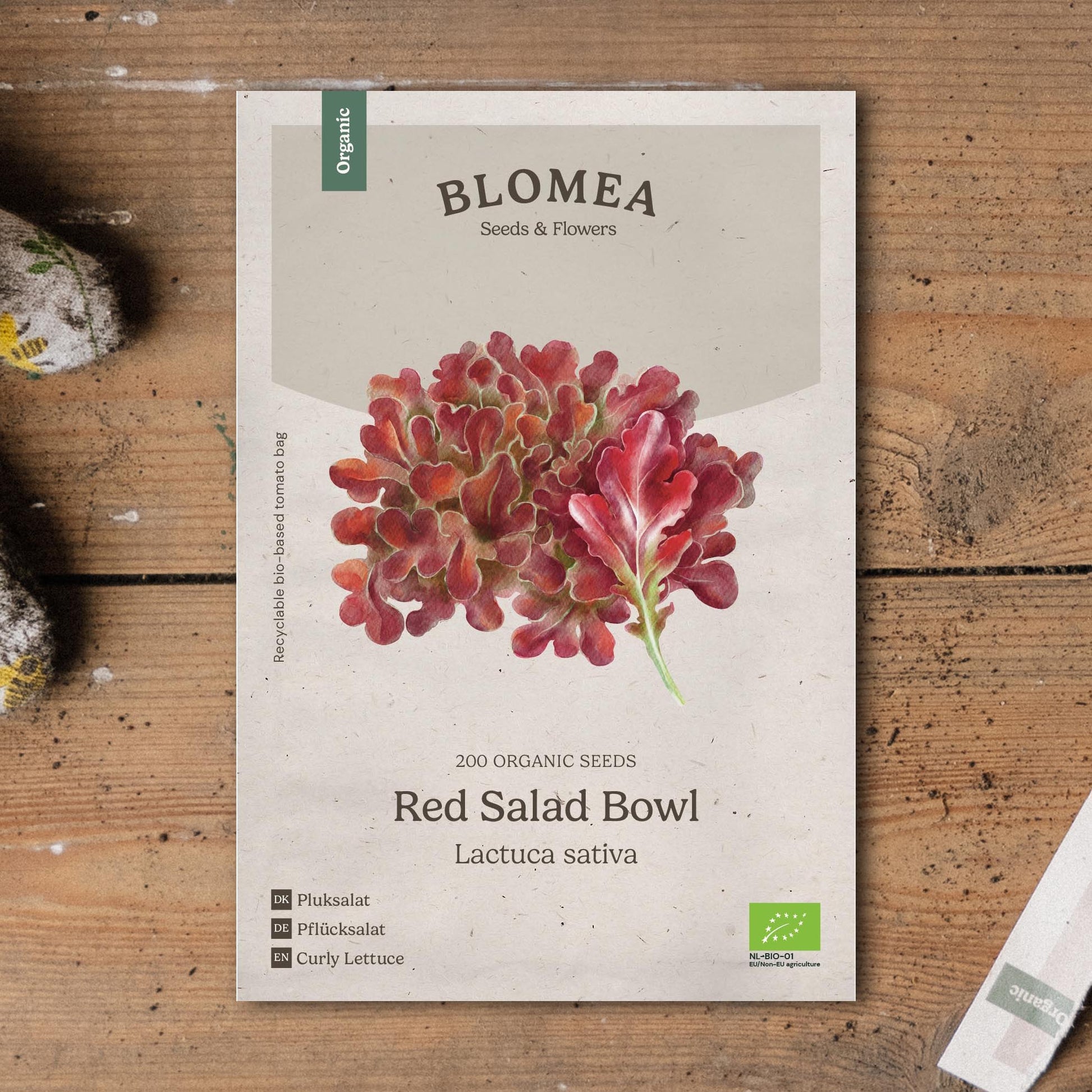 Pflücksalat Samen 'Red Salad Bowl' - 200 Biosamen