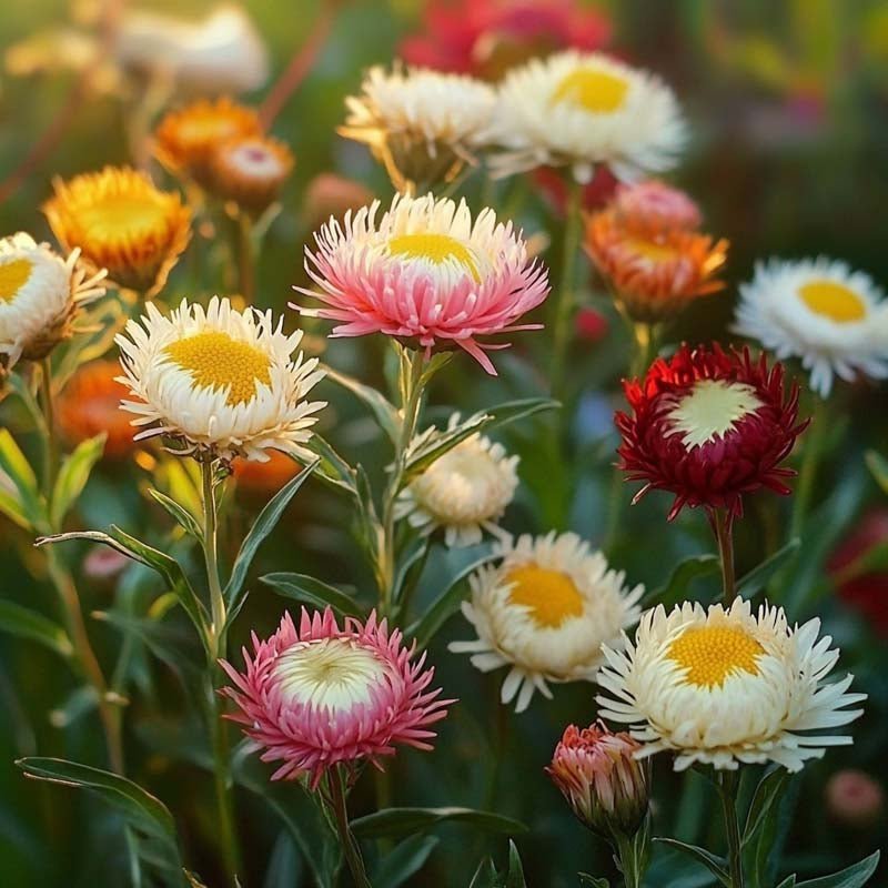 Strohblumen Samen 'Tall Straw Flower' - 200 Biosamen