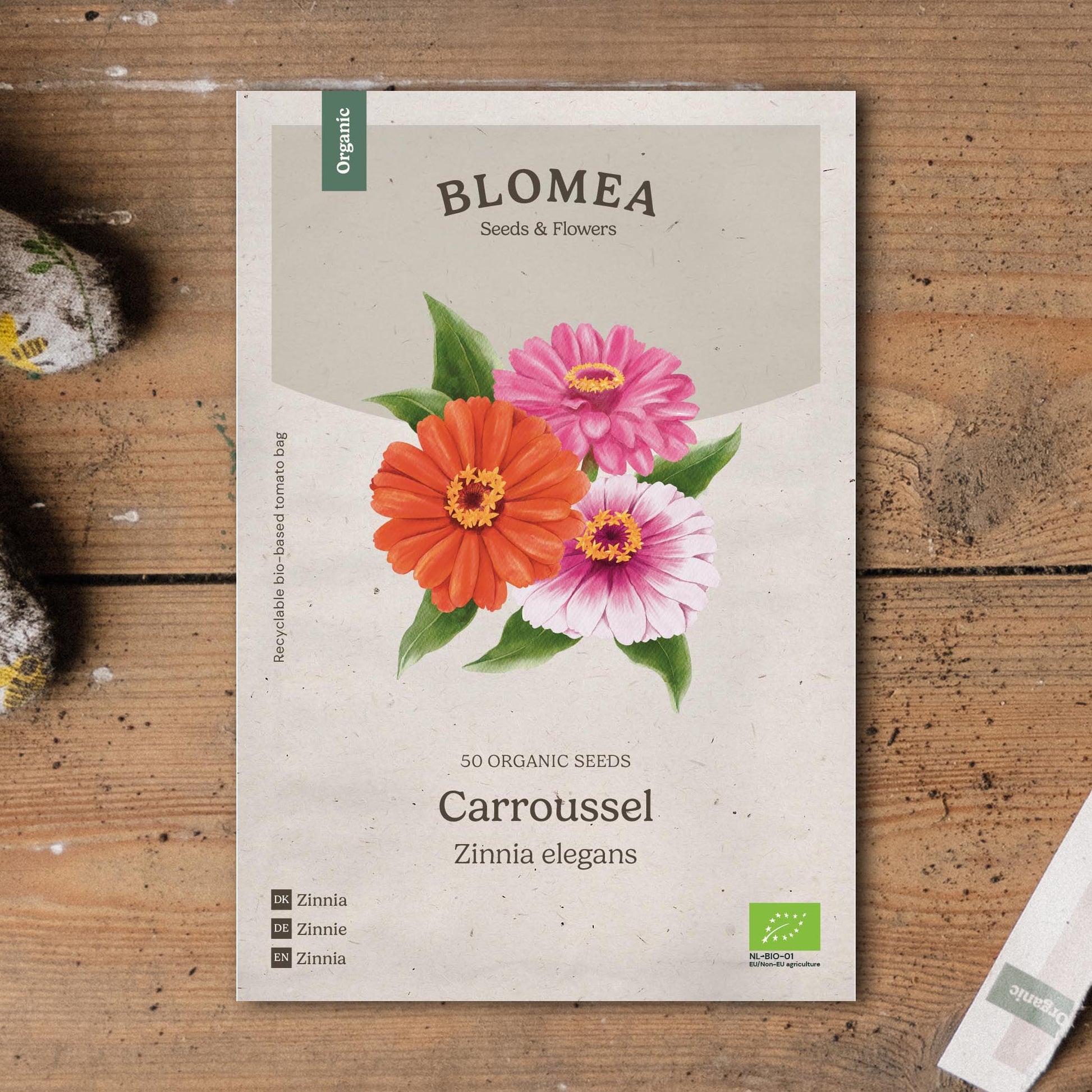 Zinnien Samen 'Carroussel' - 50 Biosamen