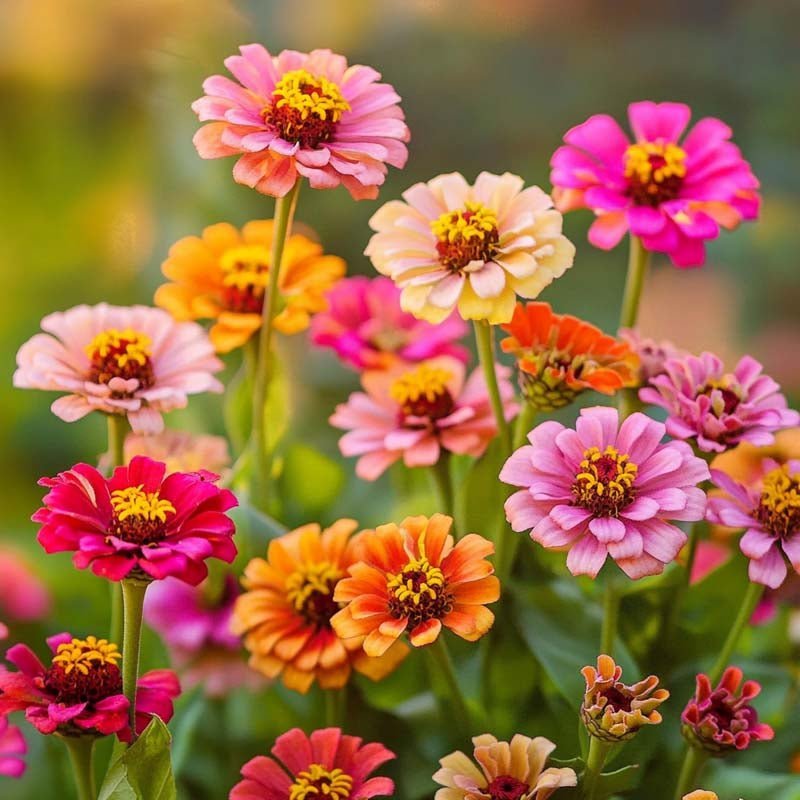 Zinnien Samen 'Carroussel' - 50 Biosamen