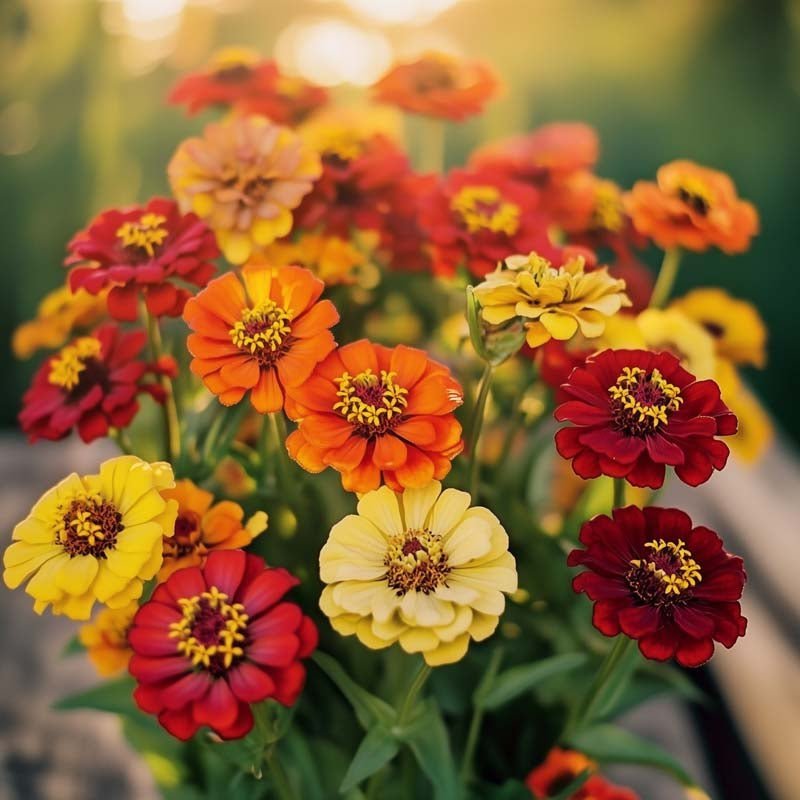 Zinniensamen 'Sommer in Orange' - 50 Biosamen