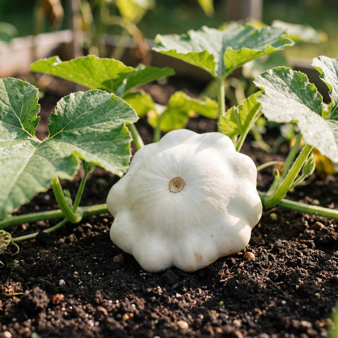 Zucchinisamen 'Patisson blanc' - 5 Bio-Samen